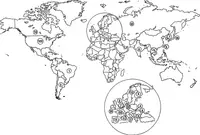 World map displaying each country labelled by the number of nuclear reactors. The US has 102, Russia has 52, France has 50, and various other countries are listed.